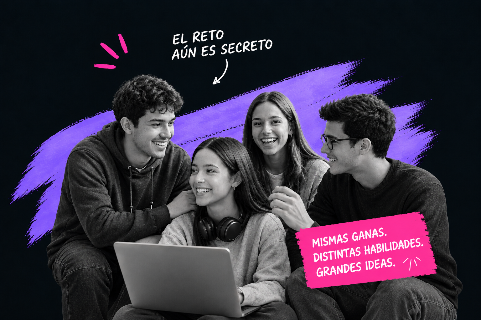 Jóvenes creando grandes ideas
